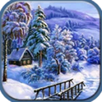 winter snow live wallpaper android application logo